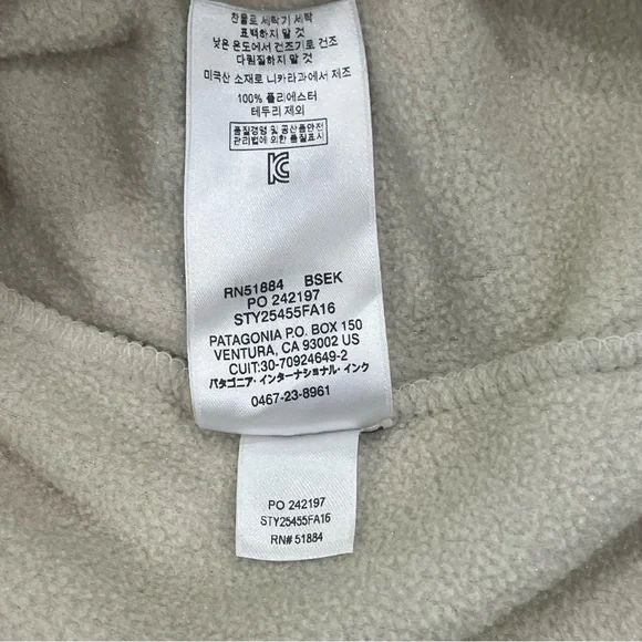 Patagonia Synchilla Women's Snap-T Pullover Fleece Sz M Cream Oatmeal